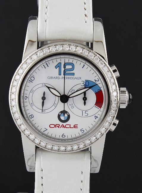 (image for) LIKE NEW GIRARD PERREGAUX BMW Oracle Racing Stainless Steel Diamond Watch / 80440